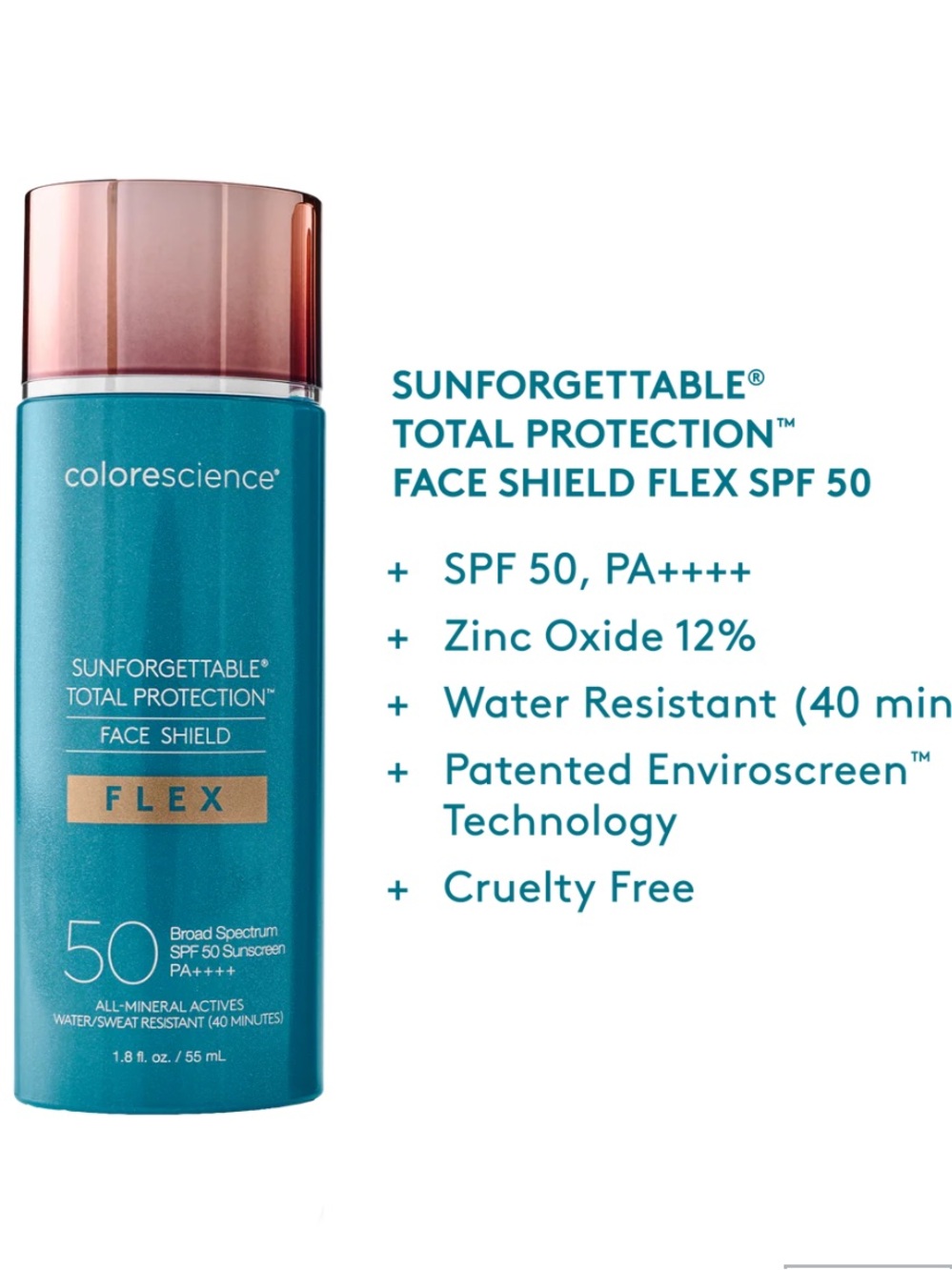 COLORESCIENCE Sunforgettable Total Protection Face Shield Flex SPF 50